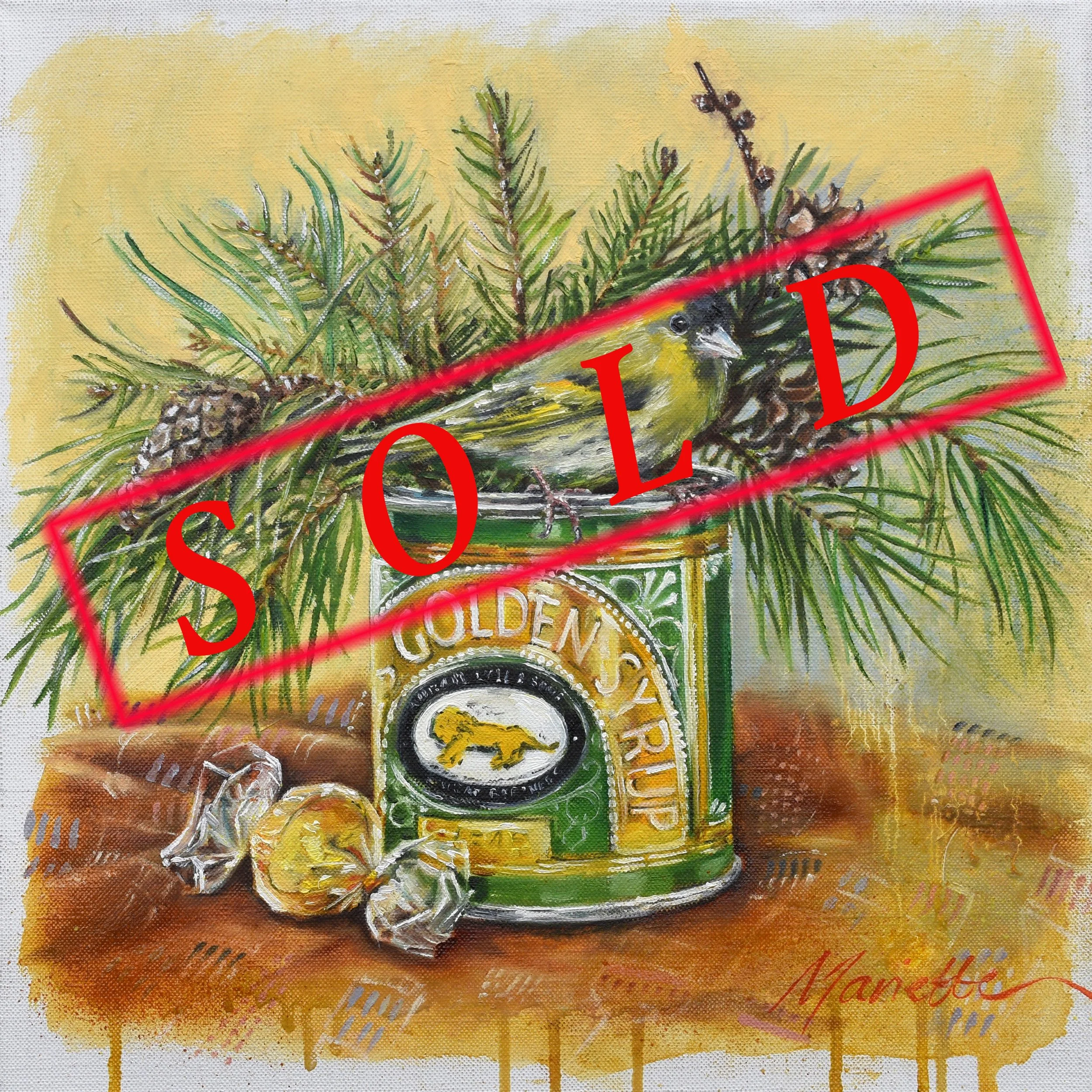 mariette voke- a siskin visits-sold.jpg