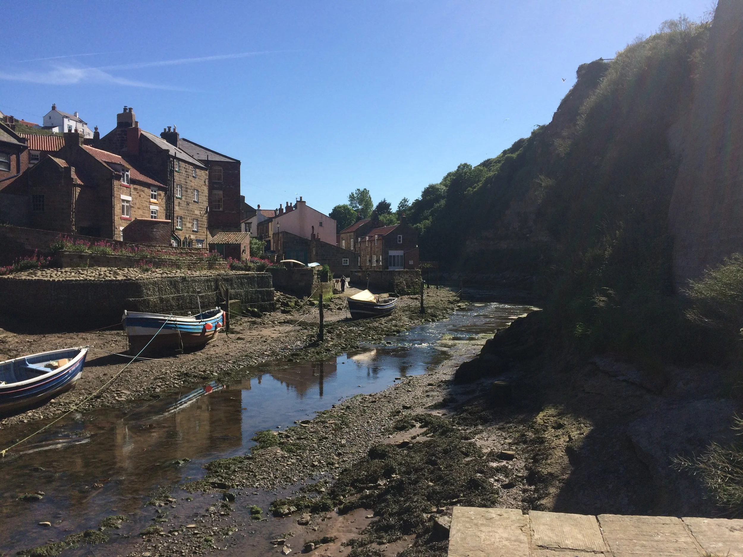 Down by the Beck in Staithes.