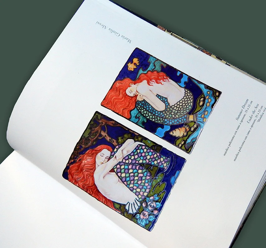 Maiolica Viva’s work featured in the catalog.