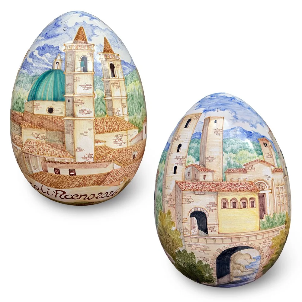 Uovo decorativo – Motivo: Ascoli 2026