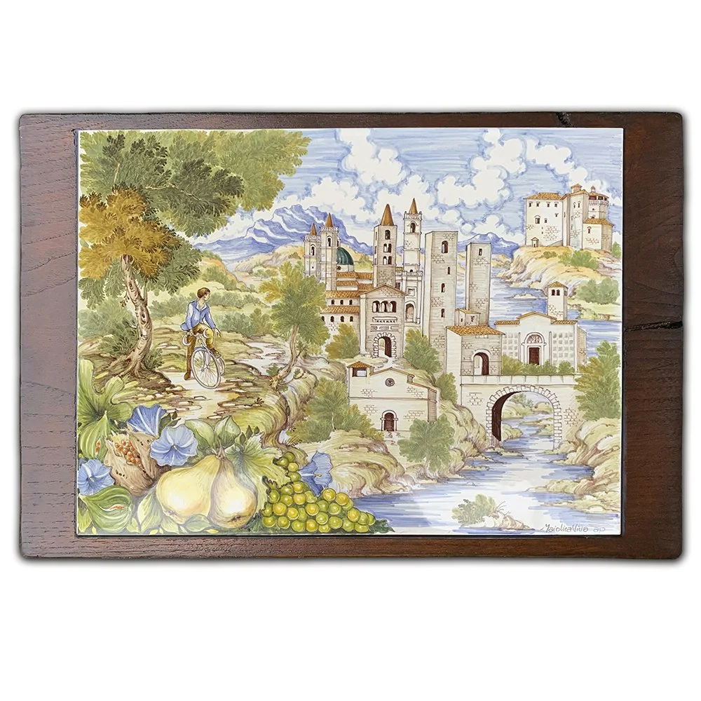 Cutting Board with Ascoli Landscape