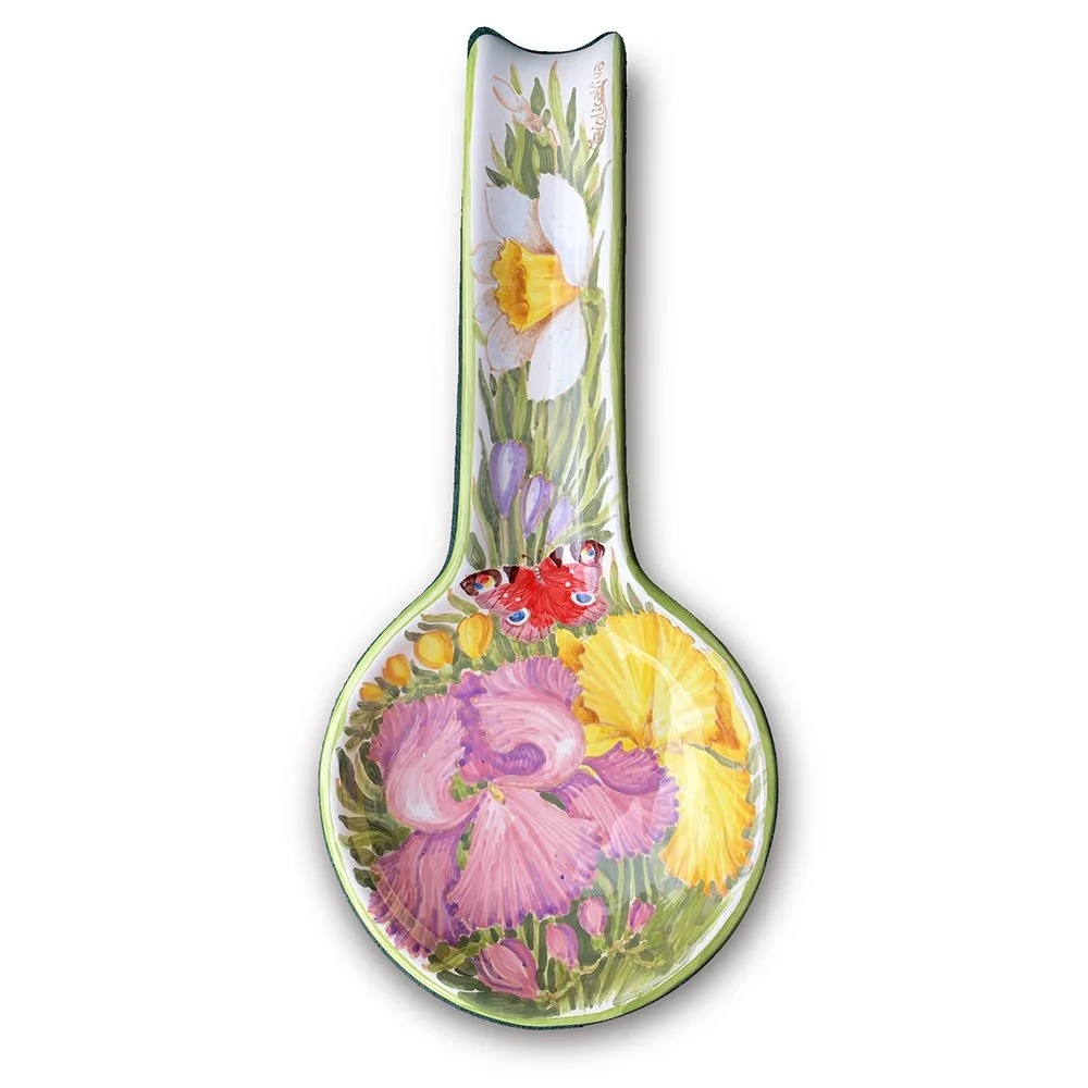 Poggiamestolo “Fiori pastello”