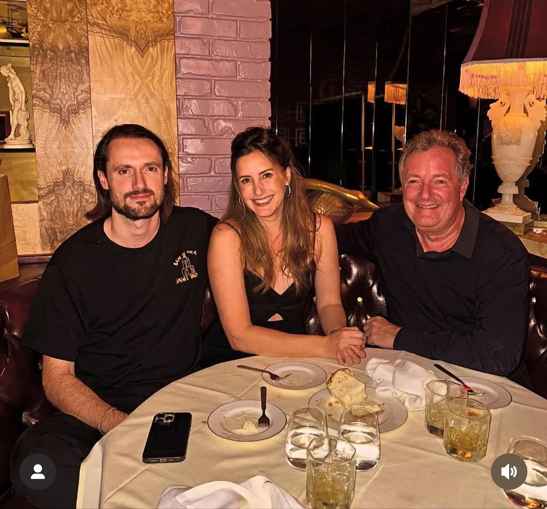 A memorable meal with the Morgans on a rainy night in LA ⛈️ Thank you for the advice and cheesecake @piersmorgan and @spencermorgan - immaculate vibes at @ladolcevitabevhills ✨