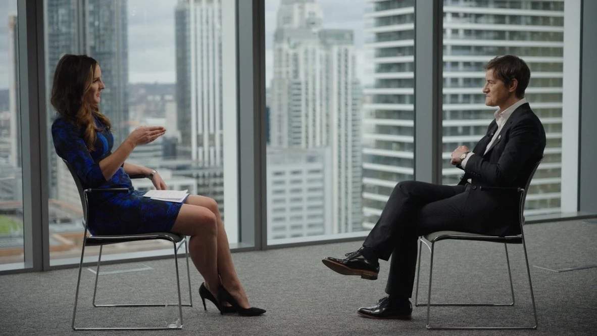  Interviewing the President of Serbia, Ana Brnabić, for the Financial Times in London 
