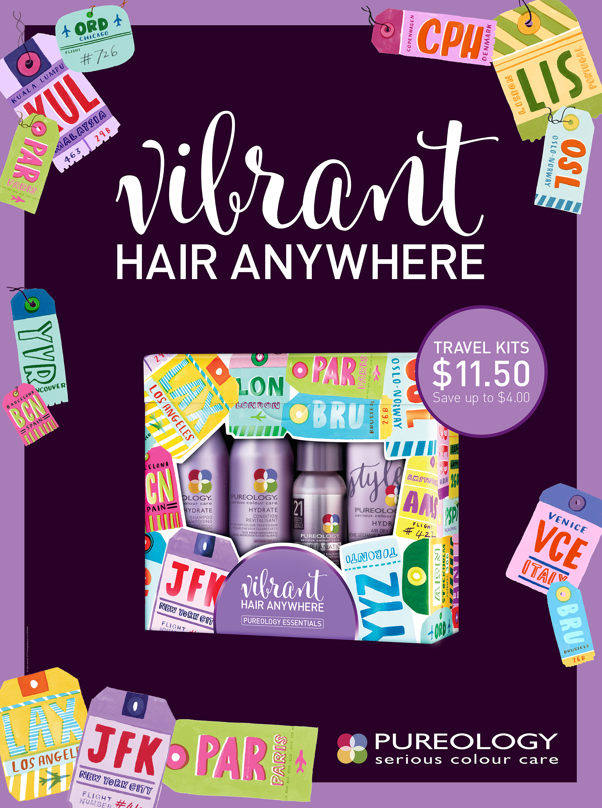 Pureology Retail Collateral