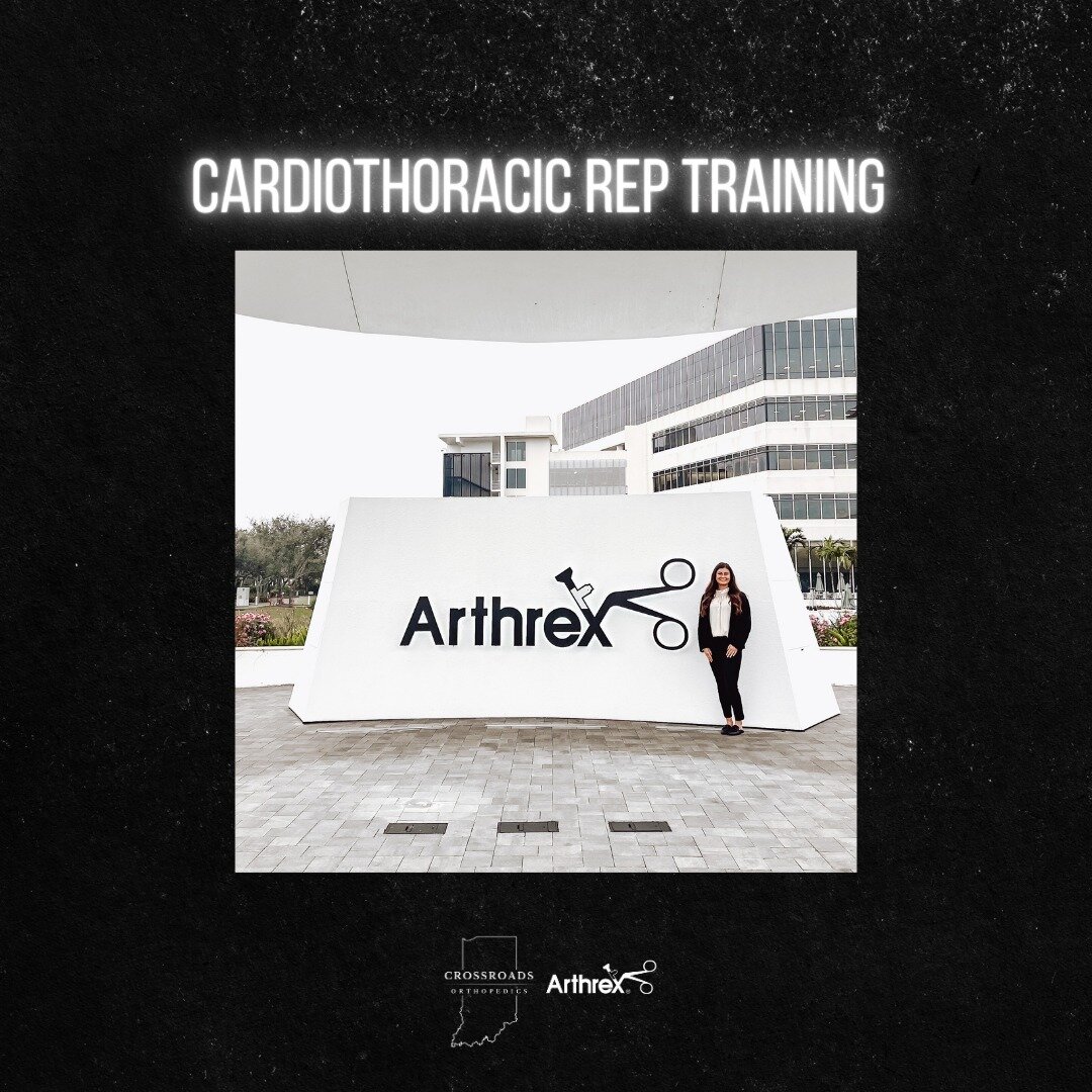 Congratulations to our Cardiothoracic Specialist, Bailee Paul for completing rep training last month! 

#arthrex #arthrexproud #cardiothorasic #arthrexinc #reptraining #helpingsurgeonstreattheirpatientsbetter #indiana #indianapolis #crossroadsorthope