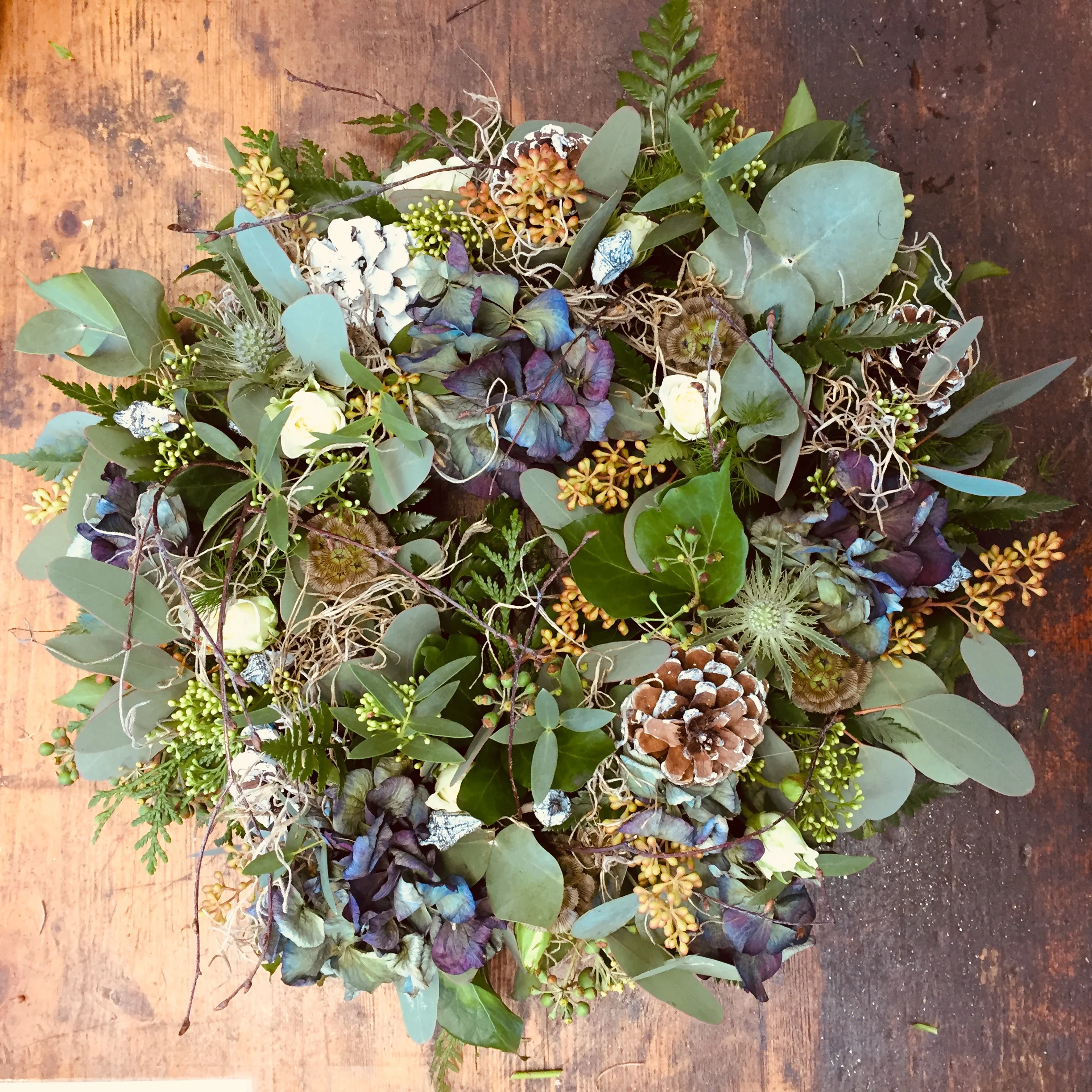 Natural Woodland Style Wreath starting from £45 (Wreath pictured £60)