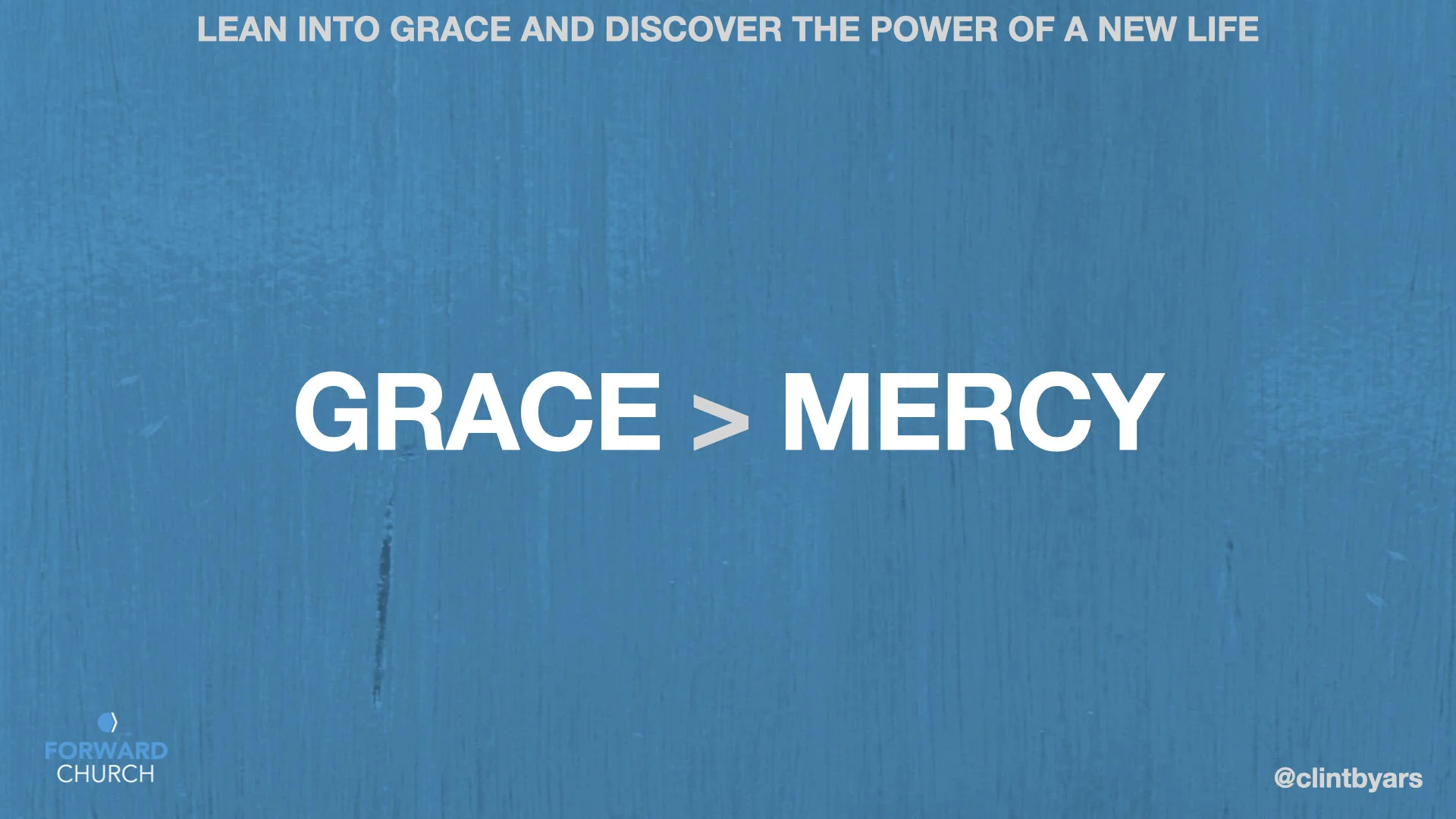Grace Is Greater Than Mercy