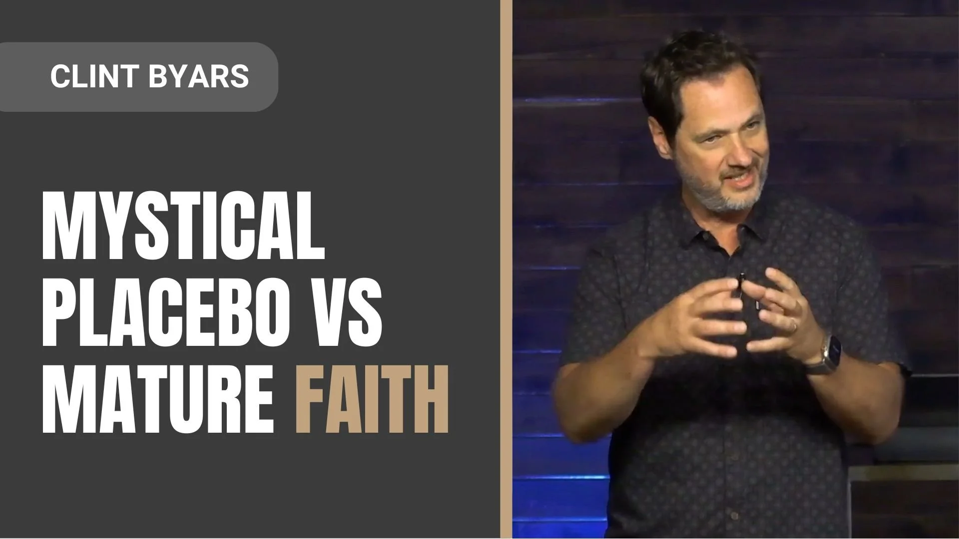Mystical Placebo vs Mature Faith