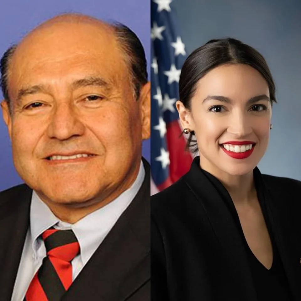 Rep. Lou Correa (D-CA) and Rep. Alexandria Ocasio-Cortez (D-NY)