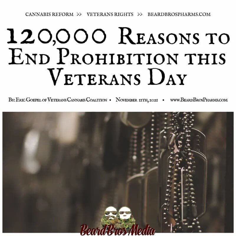 Reposted from @beardbros_pharms Very powerful article written by @eric_actual of @veteranscannacoalition 
~&lt;&gt;~&lt;&gt;~
More than 120,000 #veterans have died by #suicide since September 11th, 2001. For every year on record from 2001-2019, accor