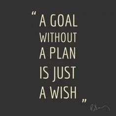 Don't wish for it, work for it!