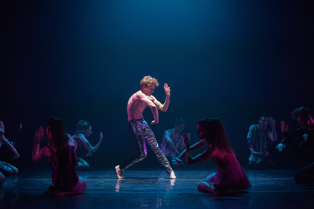 Pascal Rioult's "Fire in the Sky" Photo by Sofia Negron