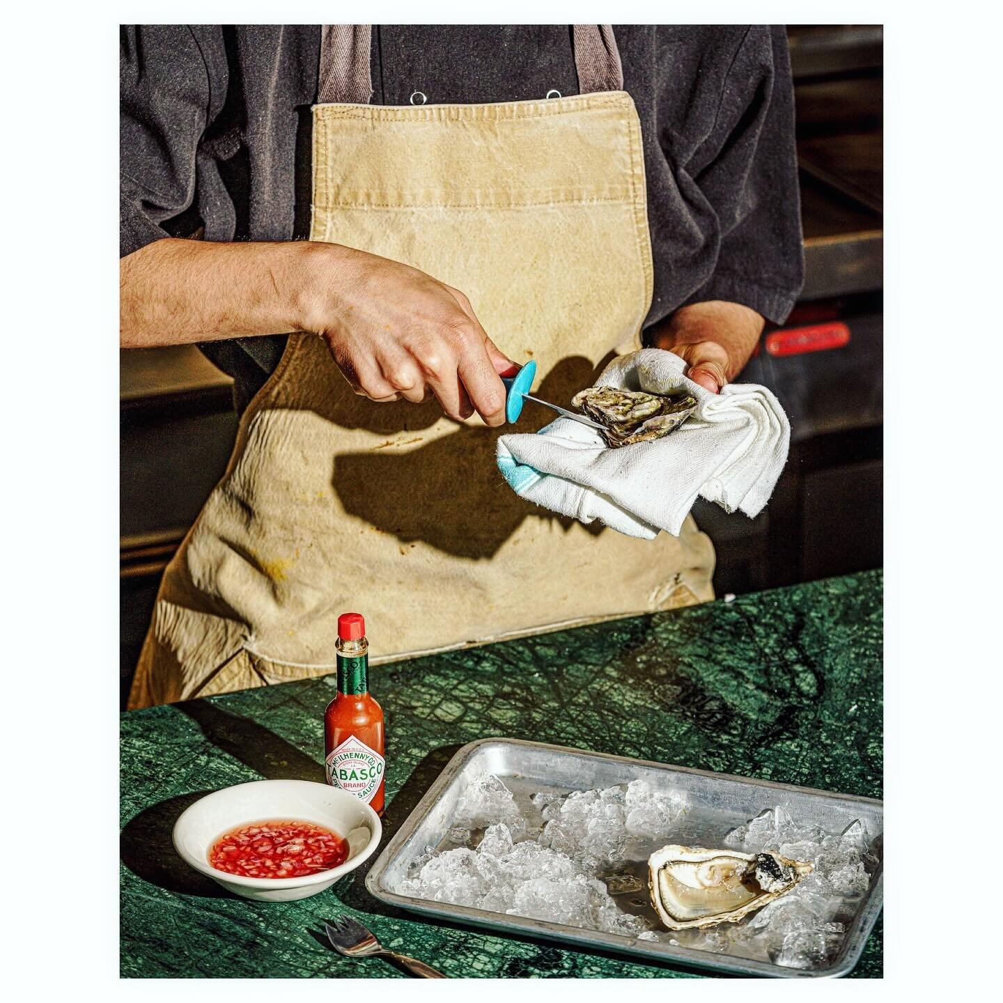 Oysters are always my favourite idea 🦪🦪🦪 styled &amp; propped for @eatwith.sera with the delicious @scaitboard 📸 featuring my favourite turquoise shucker #oysters #foodstyling #foodphotography #foodbrand #shucking