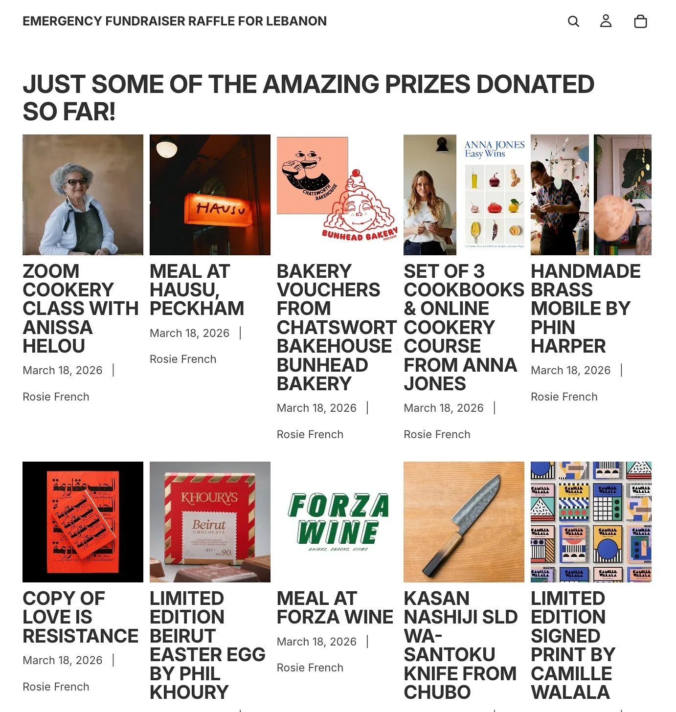 WOW guys &mdash; when the food, art, publishing &amp; wellness world come together for a cause it gets GENEROUS 🥰🥰🥰 blown away with the donations so far and feel free to keep them coming. We have just crossed the 6k mark 💸 All funds will go DIREC