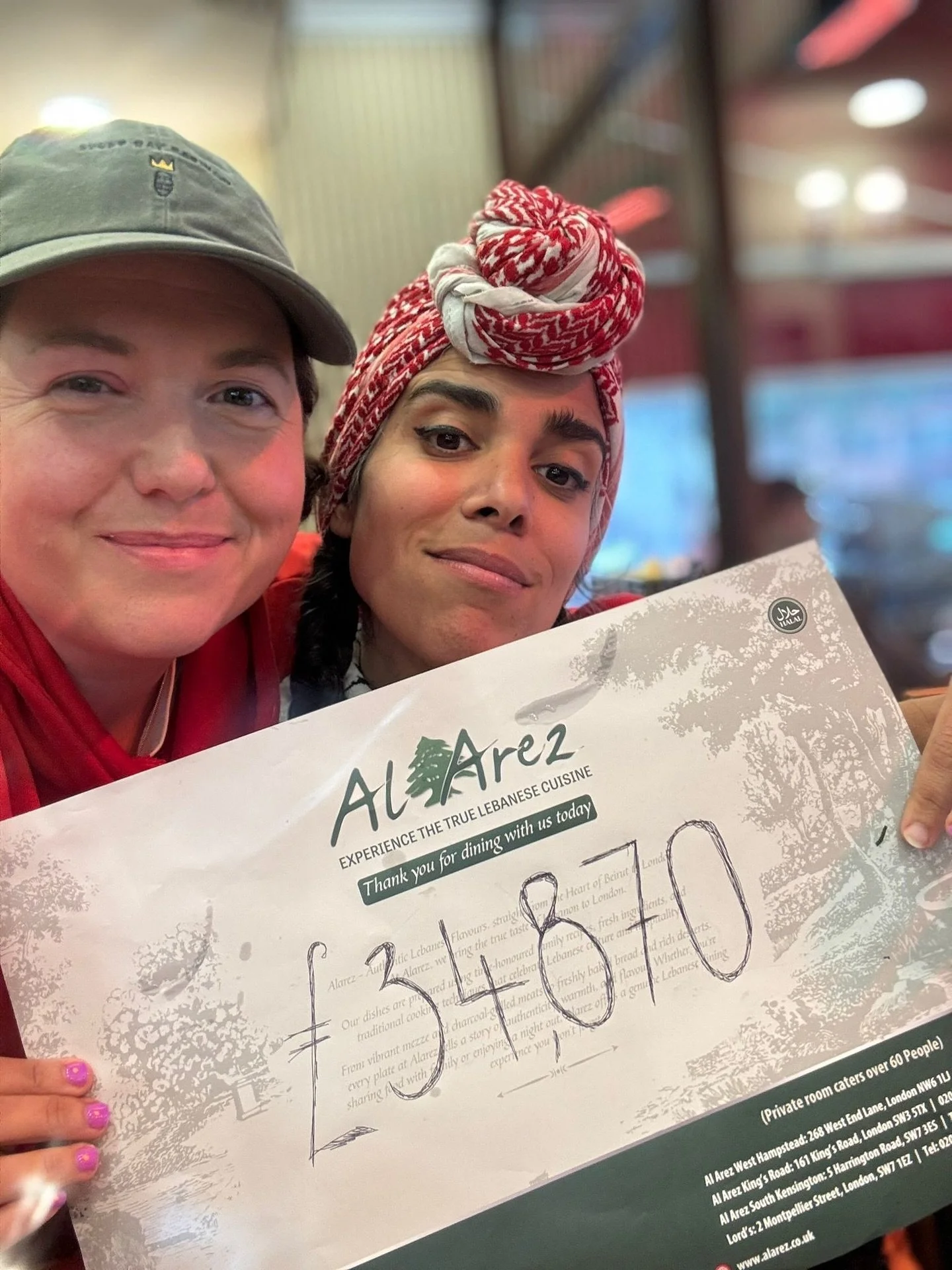 THANK YOU to every amazing human, small business and stranger who supported our Emergency Fundraiser for Lebanon 🇱🇧❤️&zwj;🔥by donating prizes, buying raffle tickets, sharing posts and spreading the word &mdash; in just 7 days you helped us raise o