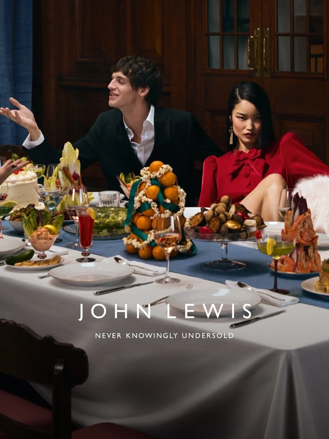 Tablescapes, sprout jellies, crudite sculptures, pickle mountains, champagne cocktails 🍾 prawn towers 🦐 giant wedges of cheese 🧀 and an all round dream brief for food &amp; drink POWER GLAMOUR fit for an iconic @johnlewis Christmas catwalk 🎄🎄🎄?
