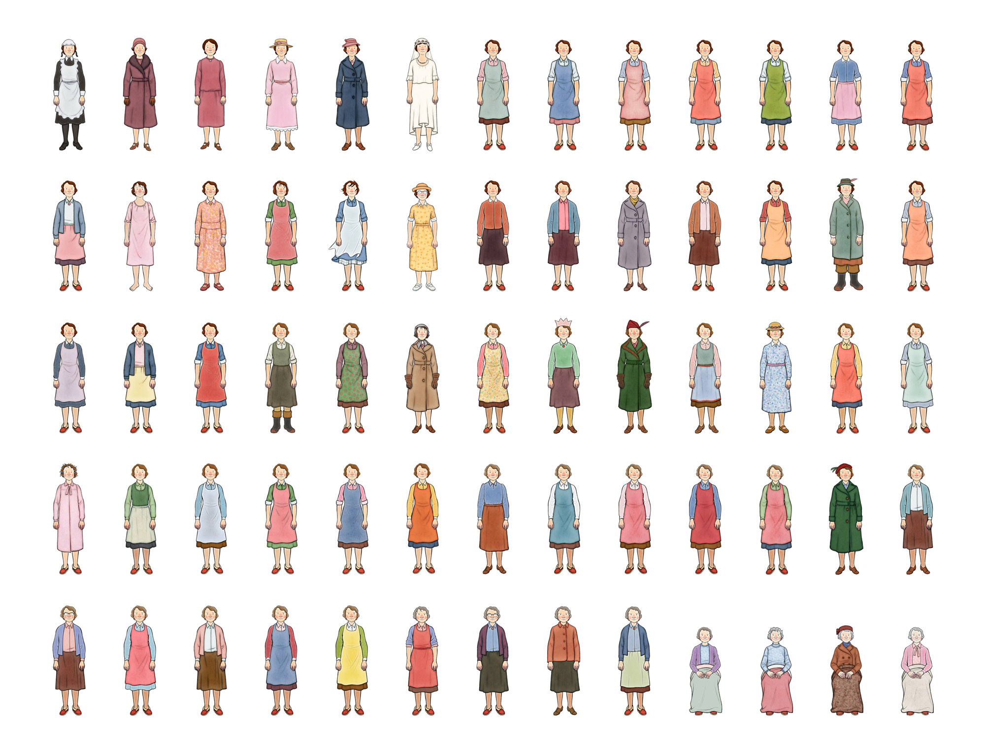 Ethel Colour Costume Designs