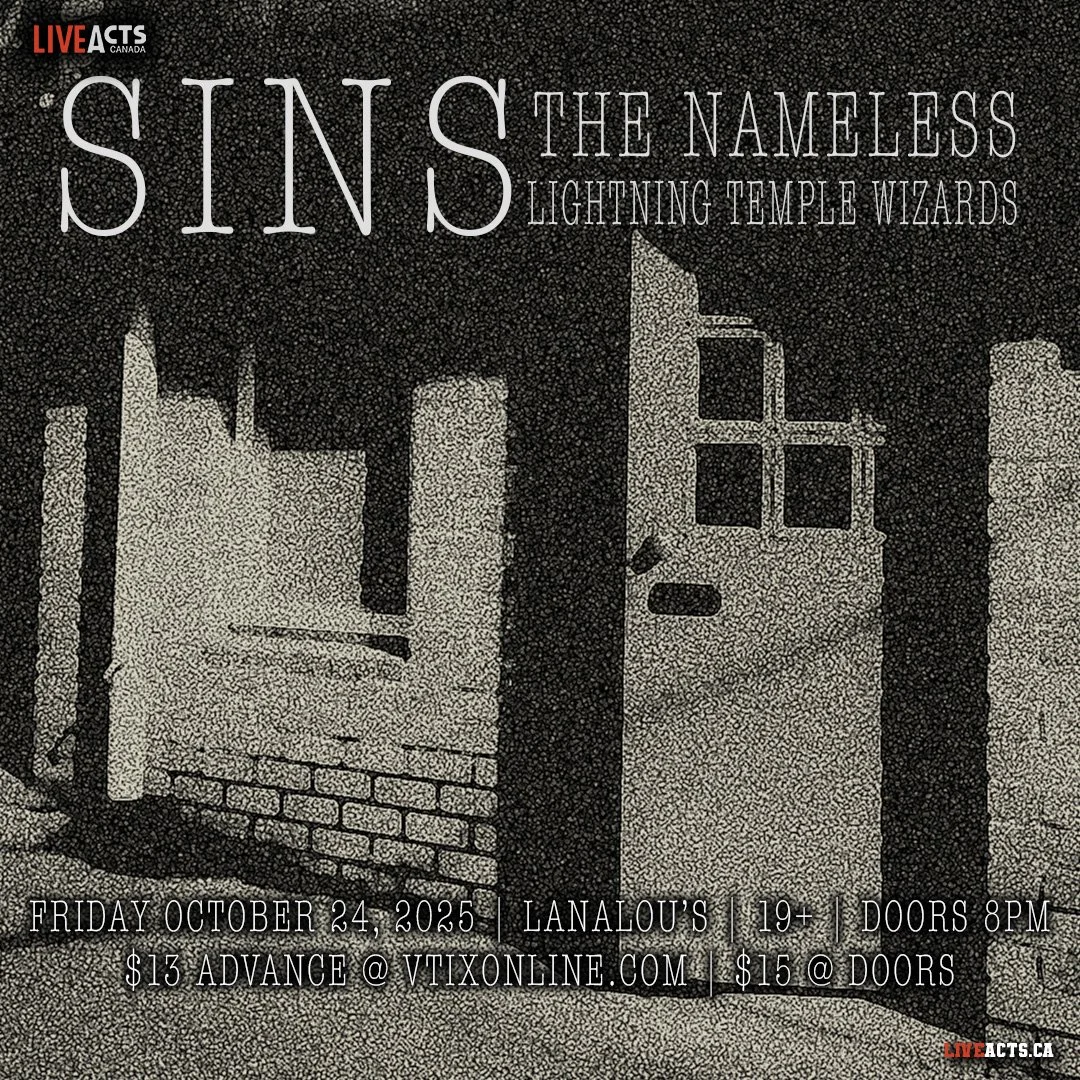 SINS w/ The Nameless, Lightning Temple Wizards