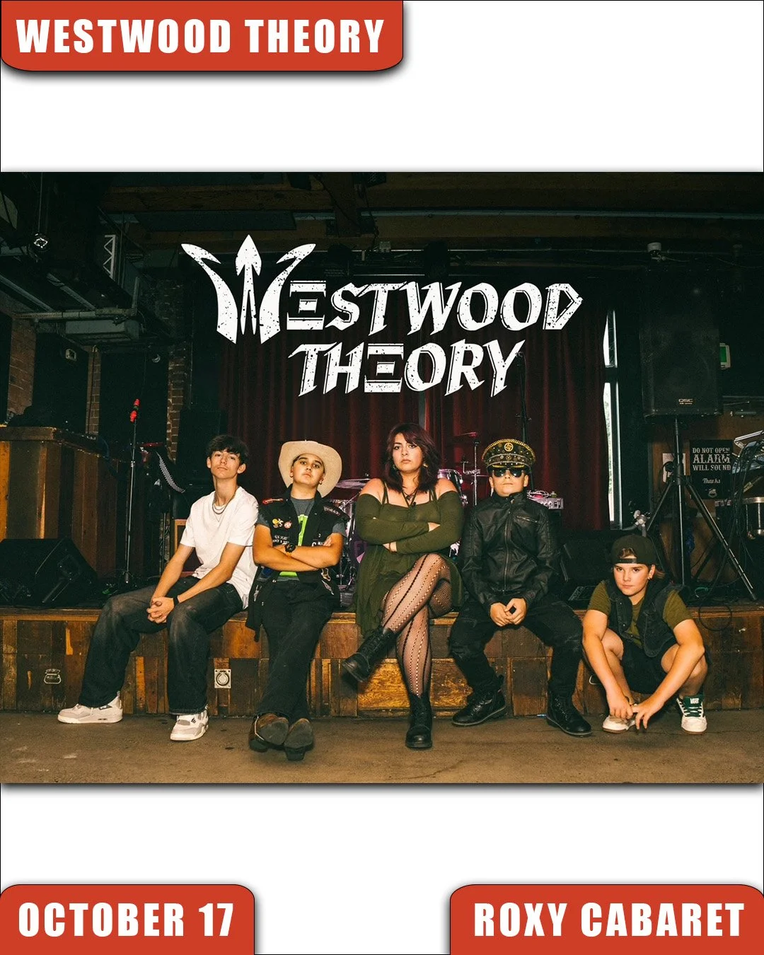 Live Acts and The Roxy Present Canyon Riders w/ Cursed Cabaret, Westwood Theory, Friday October 17th! Doors 7pm. Tickets available at liveacts.ca or in bio.

#canyonriders #cursedcabaret #westwoodtheory #LiveActs #LiveActsCanada #roxycabaret #LiveMus