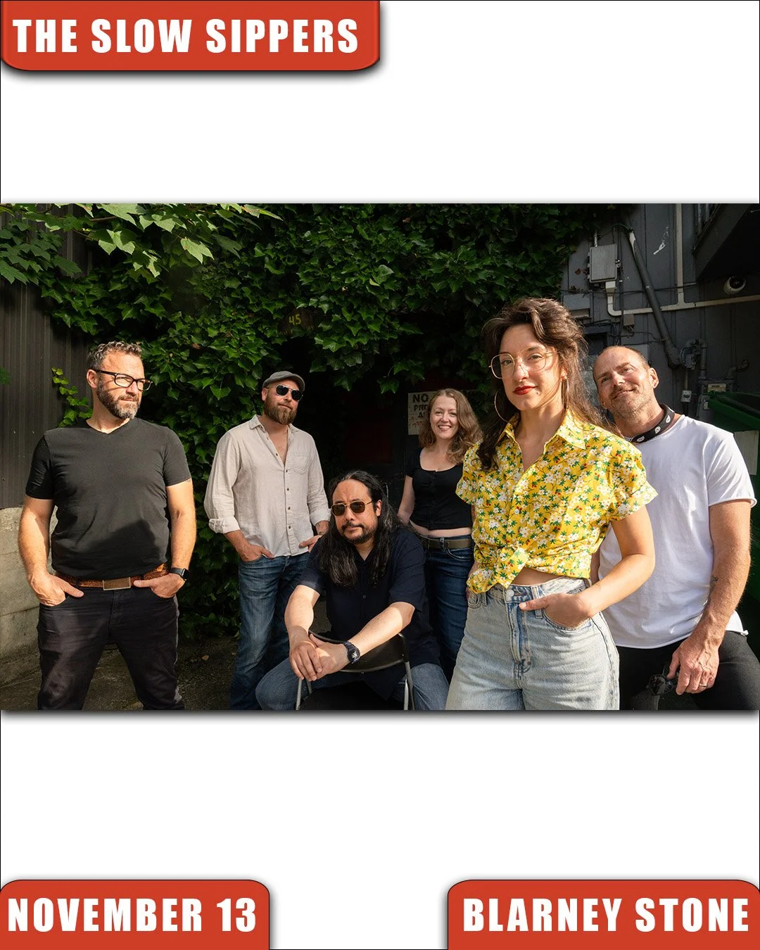 Live Acts and Blarney Stone Presents The Slow Sippers w/ La Yeni, Mckai Reschke, Thursday November 13th! Doors 7:30pm. Tickets available at liveacts.ca or in bio.

#theslowsippers #layeni #mckaireschke #LiveActs #LiveActsCanada #vtixonline #blarneyst