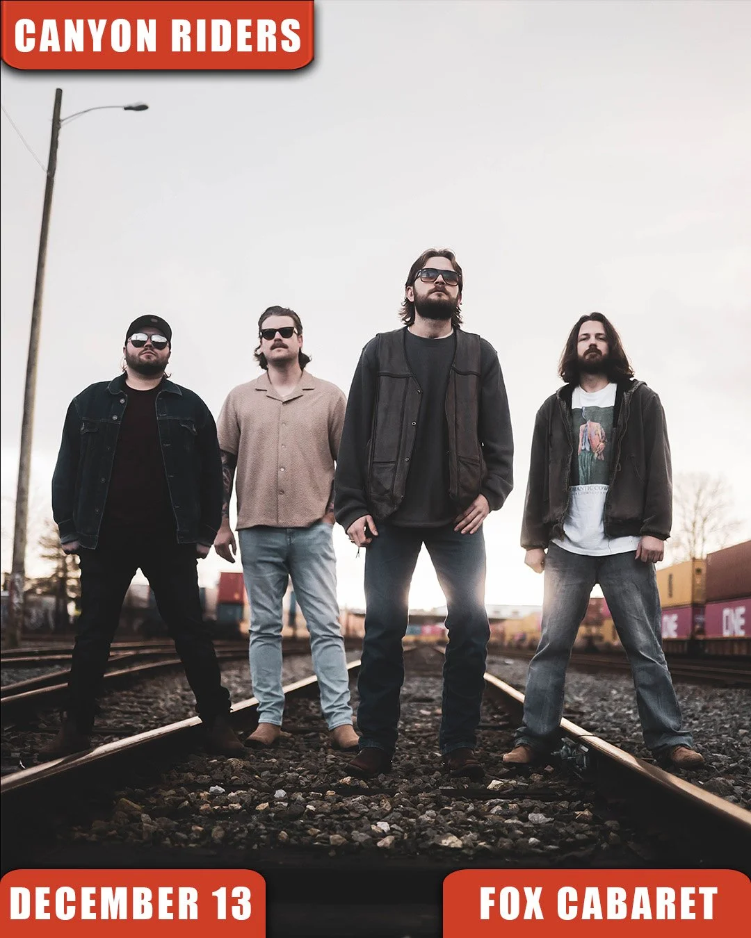 Live Acts and Fox Cabaret Presents Canyon Riders w/ The Time We Died, Leyline Riders, Saturday December 13th! Doors 7pm. Tickets available at liveacts.ca or in bio.

#canyonriders #thetimewedied #leylineriders #LiveActs #LiveActsCanada #foxcabaret #v