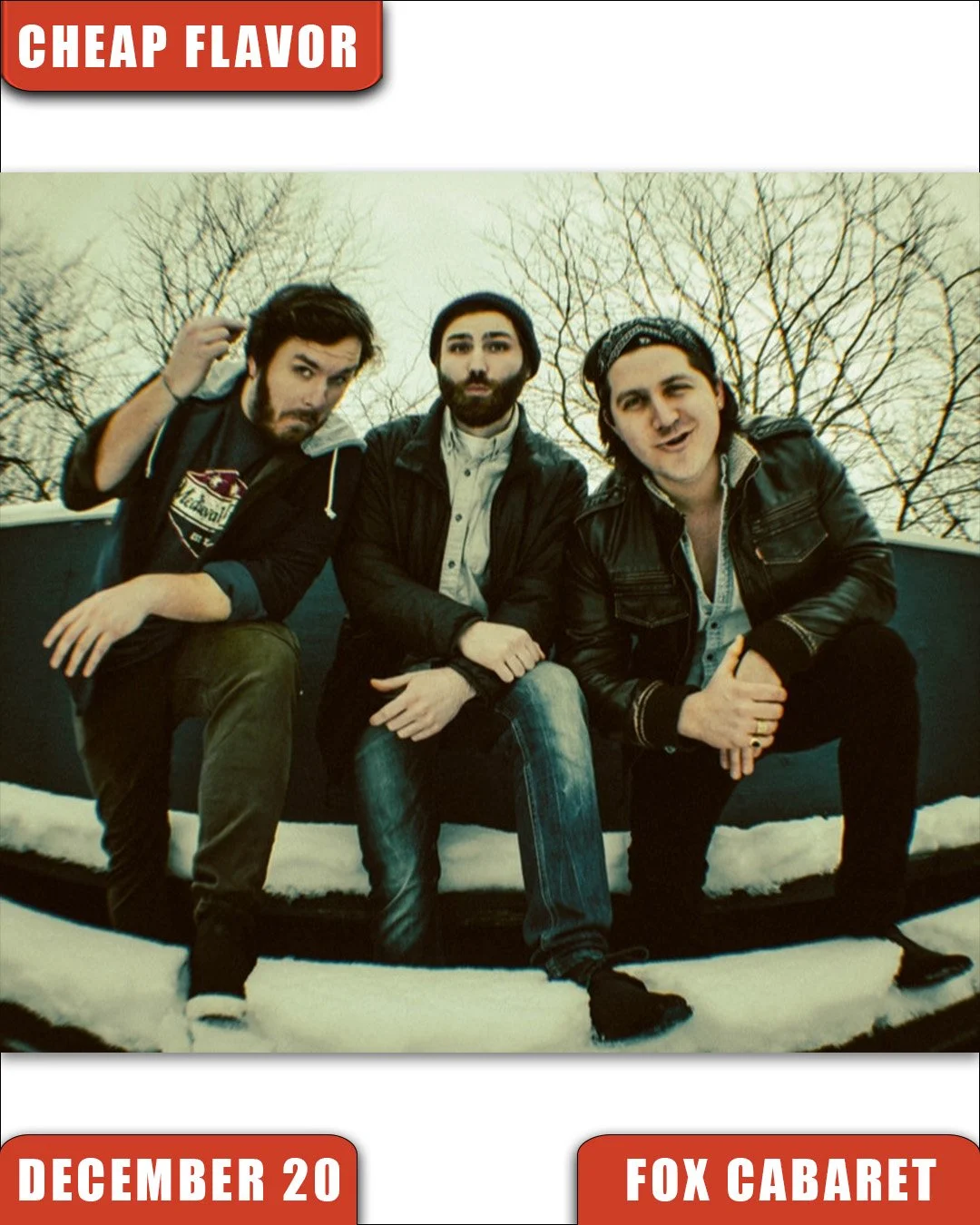 Live Acts and Fox Cabaret Presents Cheap Flavor w/ Felisha and the Jazz Rejects, Reverend Ape, Chronic Fatigue, Saturday December 20th! Doors 6:30pm. Tickets available at liveacts.ca or in bio.

#cheapflavor #felishaandthejazzrejects #reverendape #ch