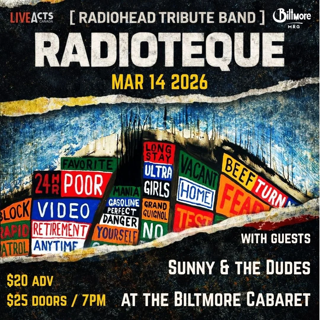 Radioteque - Radiohead Tribute Band - with special guest Sunny and the Dudes