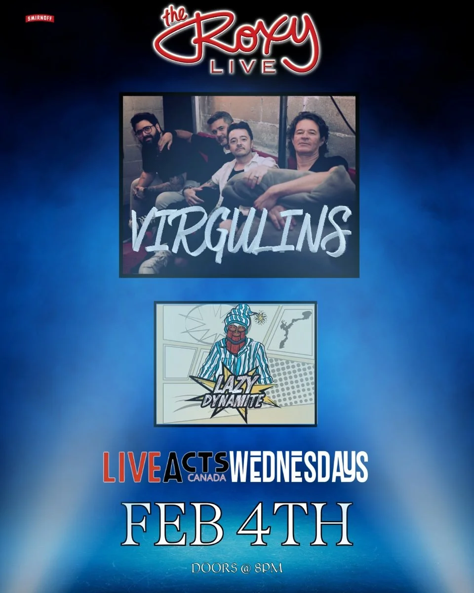 TONIGHT: Live Acts and The Roxy Present Virgulins w/ Lazy Dynamite, KatMoon, Wednesday February 4th! Doors 8pm. Tickets available at liveacts.ca or in bio.

#virgulins #lazydynamite #katmoon #LiveActs #LiveActsCanada #roxycabaret #LiveMusic #vancouve