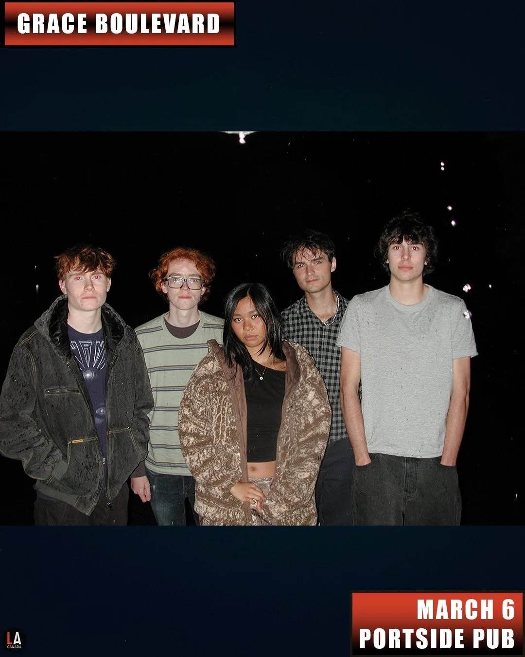 Live Acts and Portside Pub Presents The Baggage Train w/ Grace Boulevard, Malcy, Friday March 6th! Doors 7pm. Tickets available at liveacts.ca or in bio.

#thebaggagetrain #graceboulevard #malcy #liveacts #portsidepub #vancouvermusic