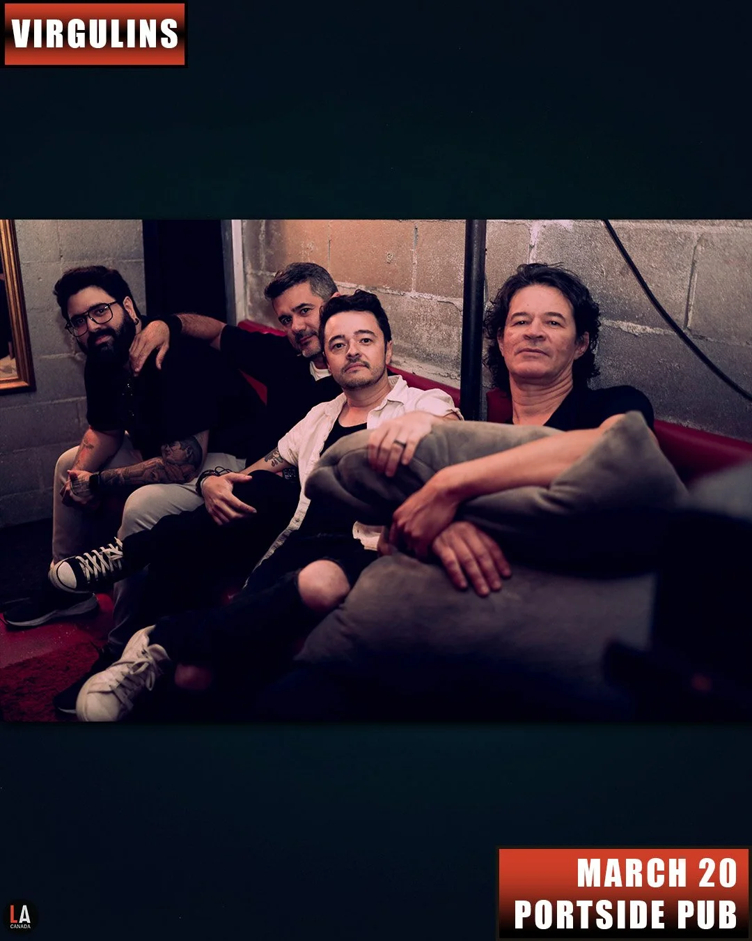 Live Acts and Portside Pub Presents Legiao Urbana: Tribute by Virgulins with Special Guest Guto Rodrigues, Friday March 20th! Doors 7pm. Tickets available at liveacts.ca or in bio.

#LiveActs #portsidepub #vancouvermusic #virgulins #legiaourbana #tri