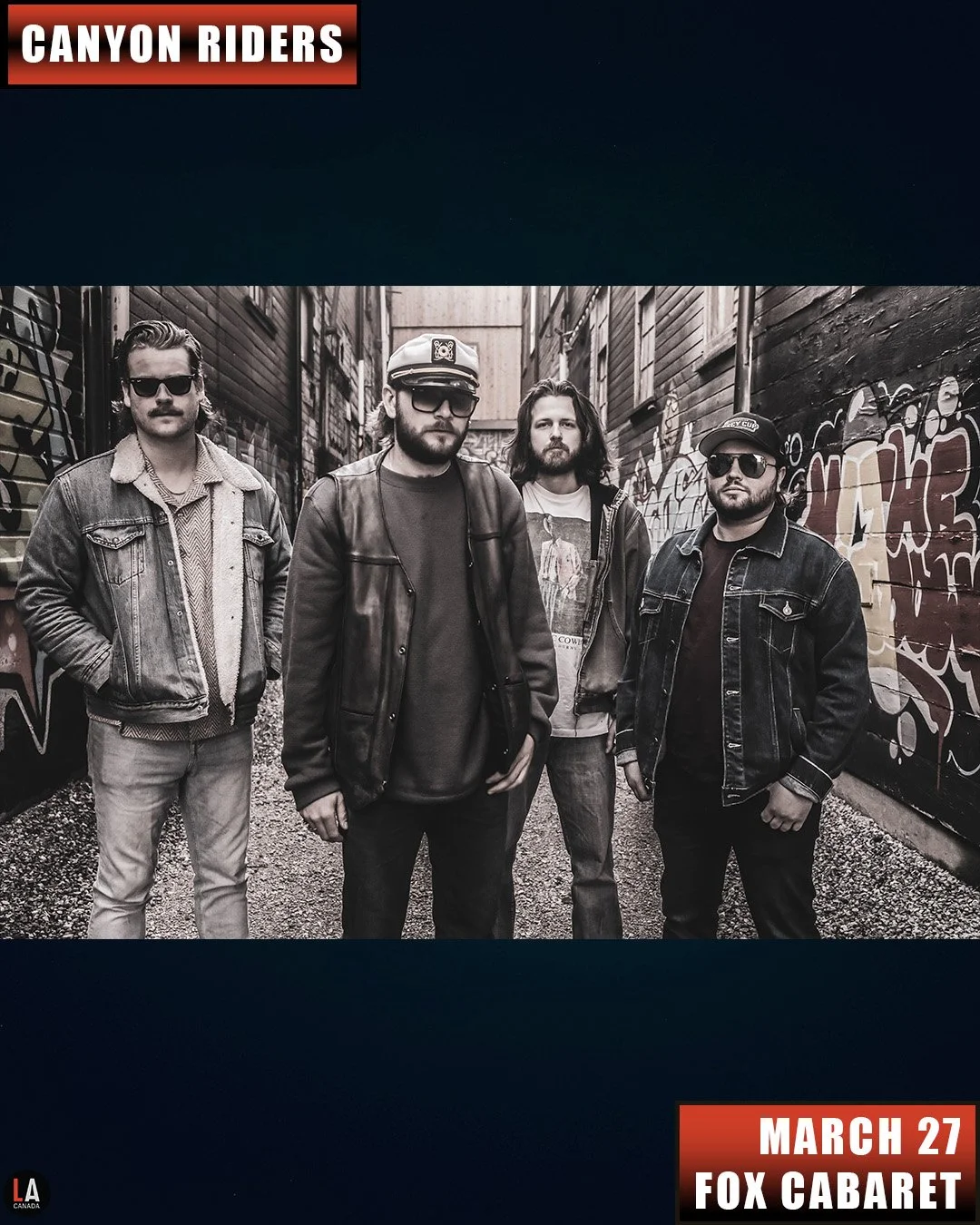Live Acts and Fox Cabaret Presents Canyon Riders w/ Pistol Whip The Devil, Cache Creek, Friday March 27th! Doors 7pm. Tickets available at liveacts.ca or in bio.

#canyonriders #pistolwhipthedevil #cachecreek #LiveActs #foxcabaret #vtixonline #vancou