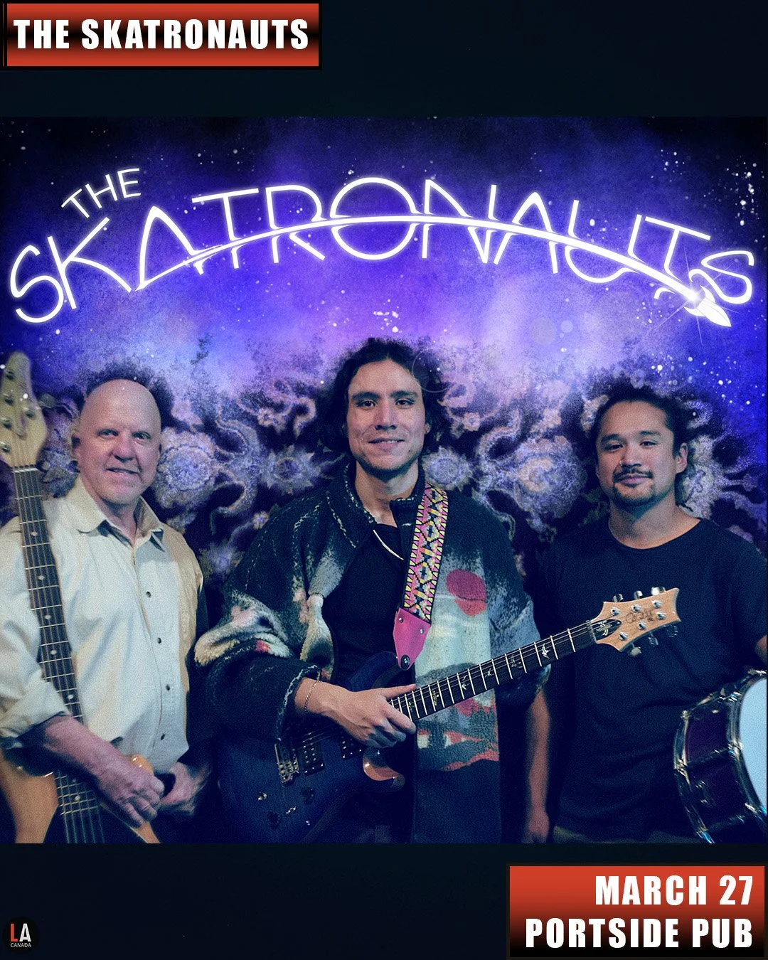 Live Acts and Portside Pub Presents The Skatronauts w/ KatMoon, Mike Carew, Friday March 27th! Doors 7pm. Tickets available at liveacts.ca or in bio.

#LiveActs #portsidepub #vancouvermusic #theskatronauts #katmoon #mikecarew