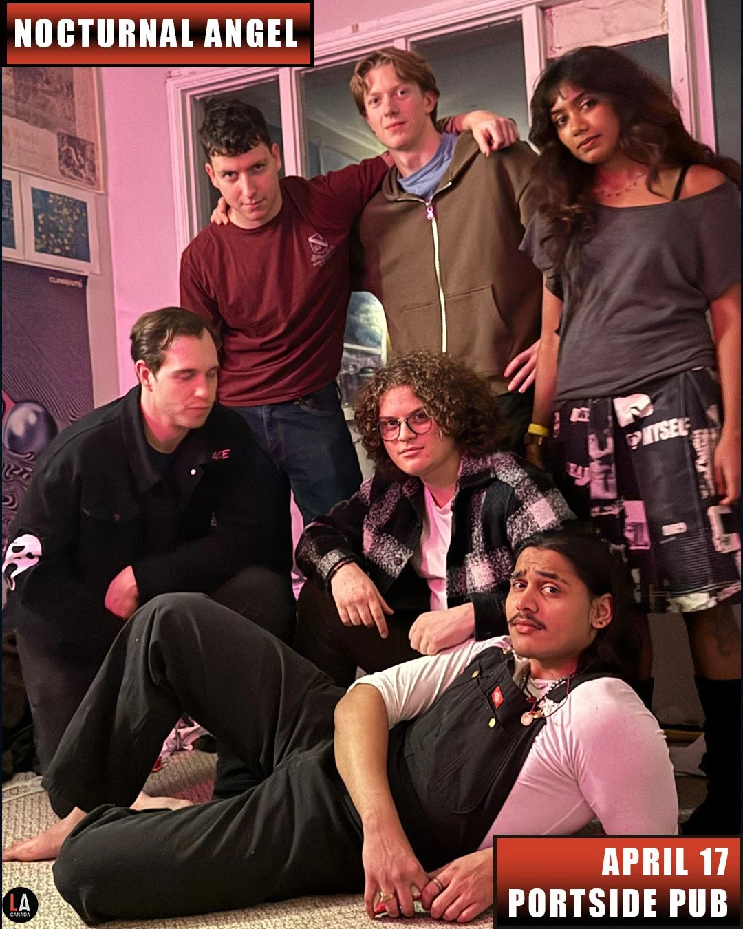 Live Acts and Portside Pub Presents Nocturnal Angel w/ The Bad Decisions, Ferro, Friday April 17th! Doors 7pm. Tickets available at liveacts.ca or in bio.

#nocturnalangel #thebaddecisions #ferro #LiveActs #portsidepub #vancouvermusic