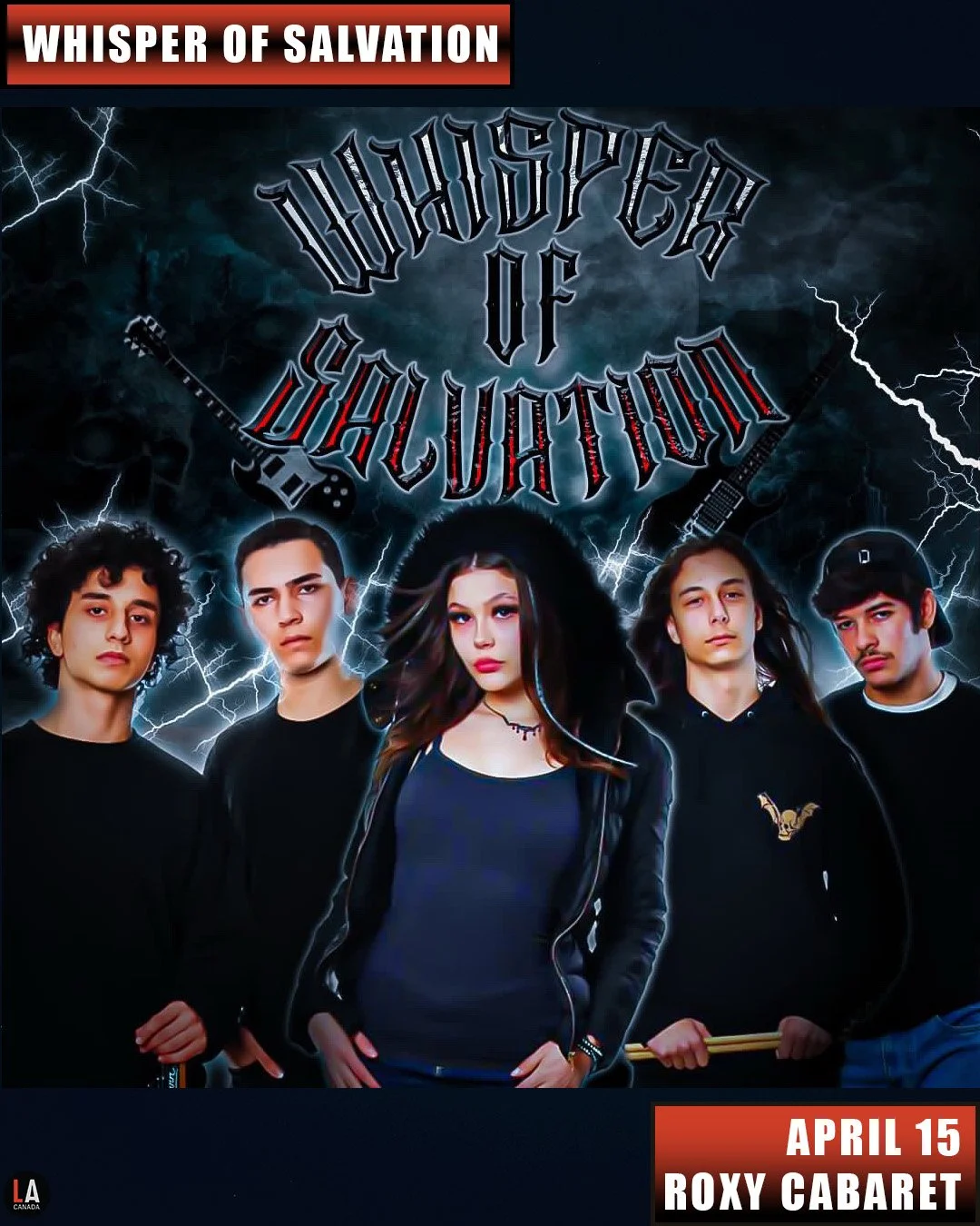 Live Acts and The Roxy Present Cobra Sniper / Whisper of Salvation, Wednesday April 15th! Doors 8pm. Tickets available at liveacts.ca or in bio.

#cobrasniper #whisperofsalvation #LiveActs #roxycabaret #vancouvermusic