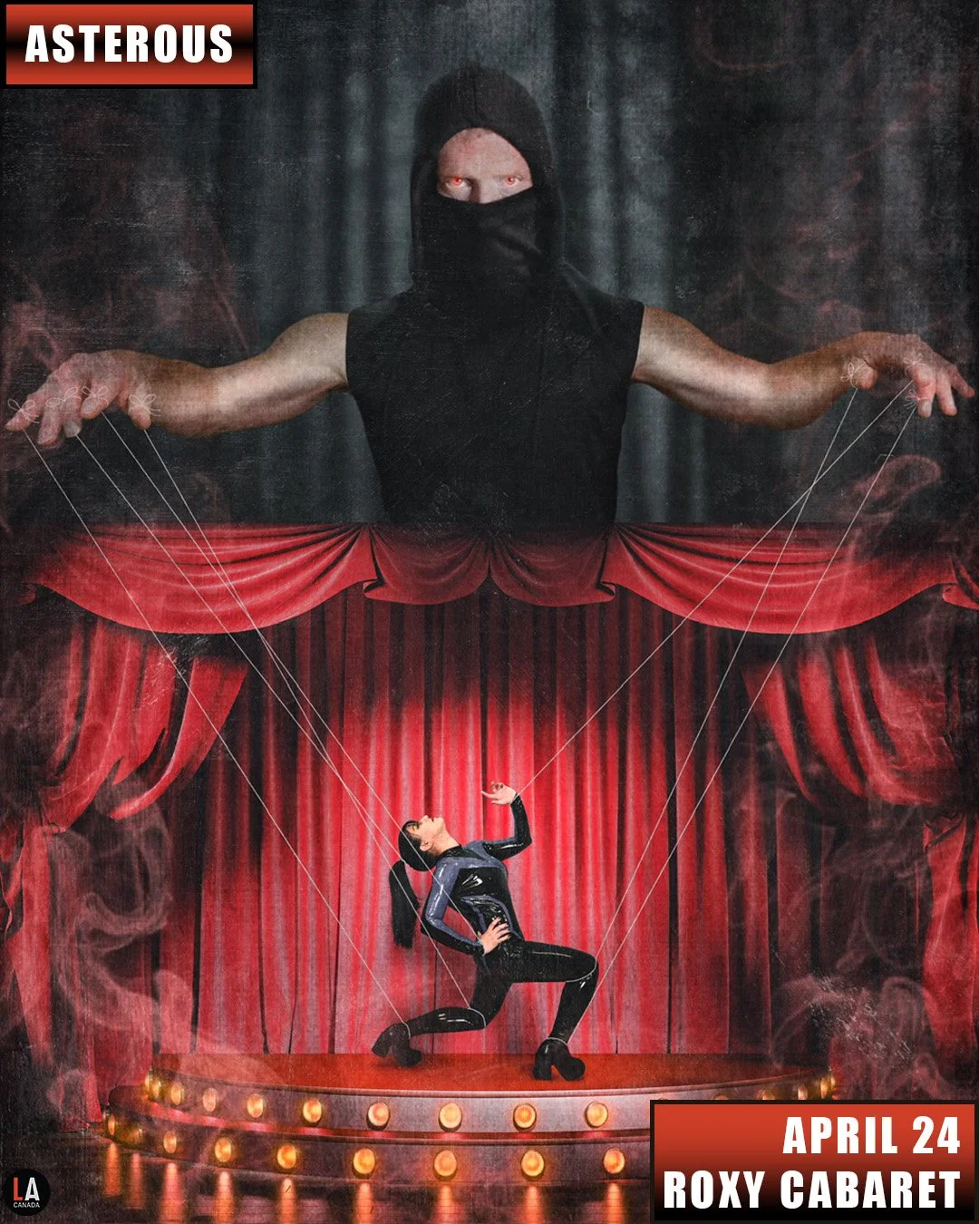 Live Acts and The Roxy Present Hotel Rumors / Asterous, Wednesday April 24th! Doors 8pm. Tickets available at liveacts.ca or in bio.

#hotelrumors #asterous #LiveActs #roxycabaret #vancouvermusic