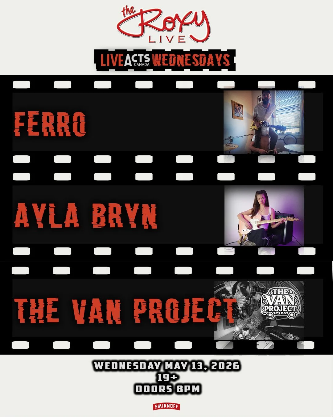 TONIGHT: Live Acts and The Roxy Present Ferro w/ Ayla Bryn, The Van Project, Wednesday May 13th! Doors 8pm. Tickets available at liveacts.ca or in bio.

#ferro #aylabryn #thevanproject #LiveActs #roxycabaret #vancouvermusic