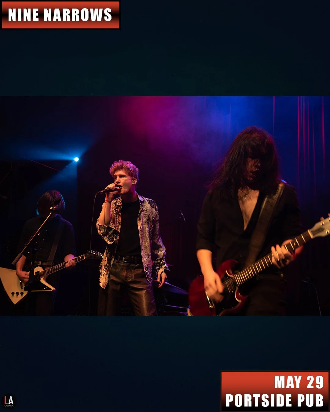 Live Acts and Portside Pub Presents Nine Narrows w/ Revel in the Chaos, Pickle Juice, Friday May 29th! Doors 7pm. Tickets available at liveacts.ca or in bio. 

#ninenarrows #revelinthechaos #picklejuice #LiveActs #portsidepub #vancouvermusic