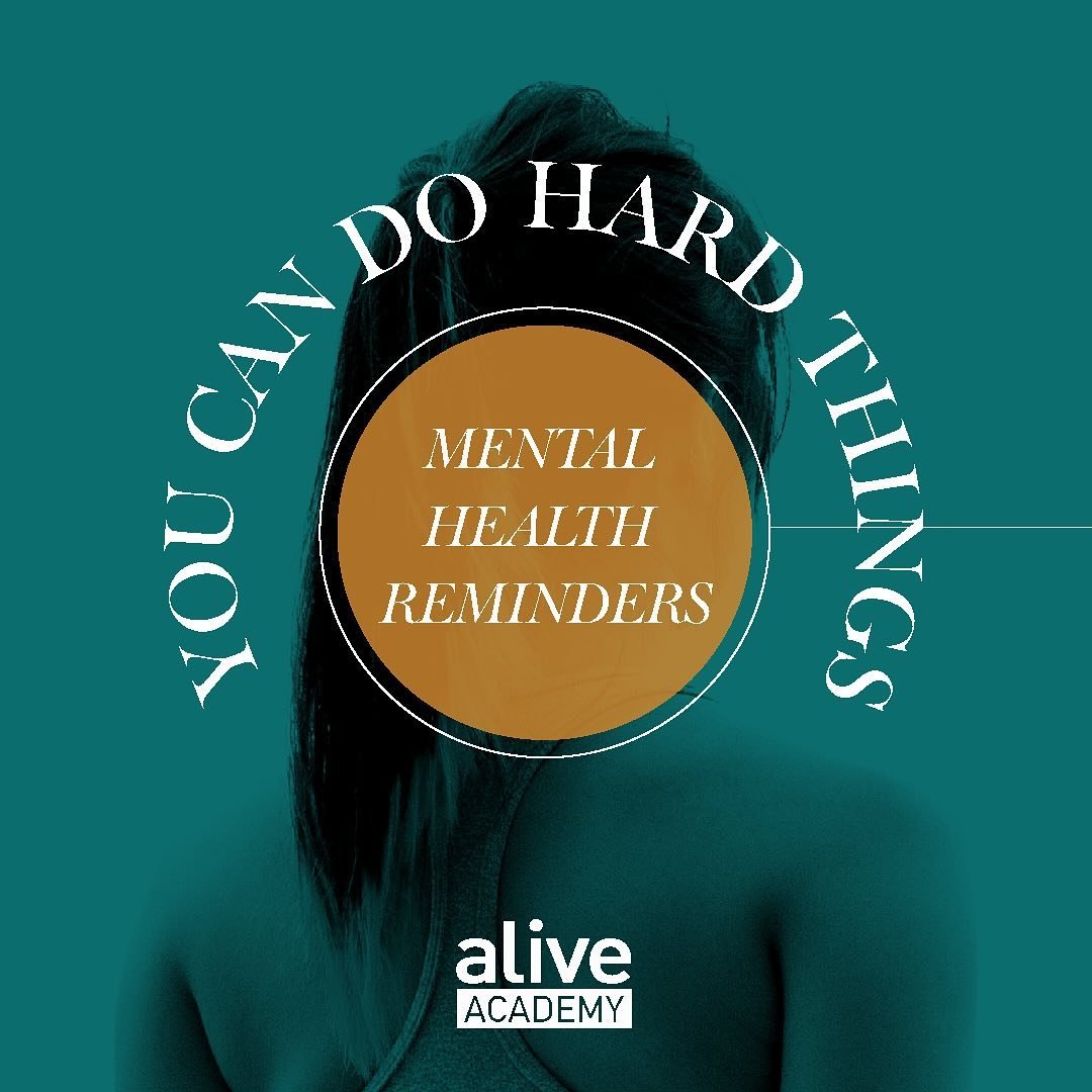 How will you look after your mental health today? If you need a little extra motivation, think of these reminders:

🔸 You can do hard things.
🔸 Your small wins matter too.
🔸 You can&rsquo;t control everything.
🔸 You are allowed to take breaks.
🔸