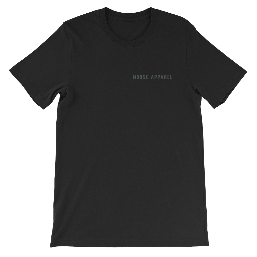 Moose Apparel Crest T-Shirt Front Black