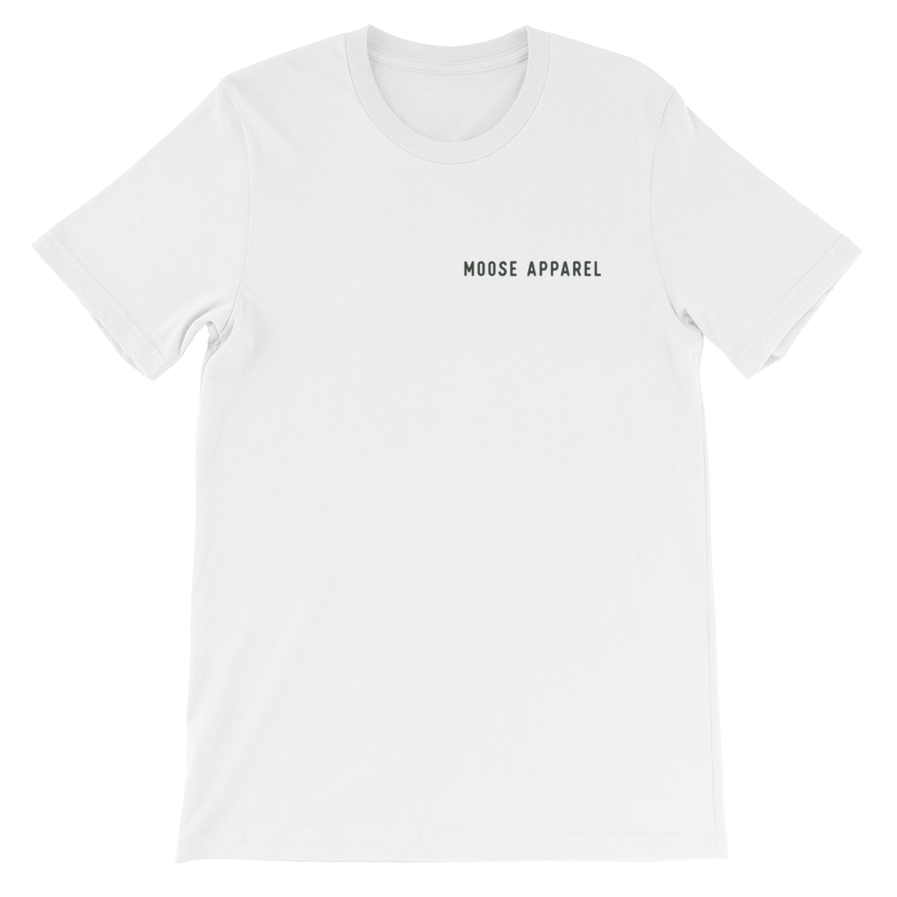 Moose Apparel Crest T-Shirt Front White