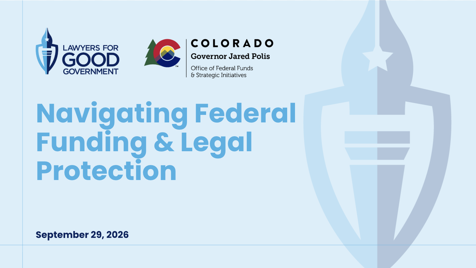Navigating Federal Funding & Legal Protection Slides Thumbnail