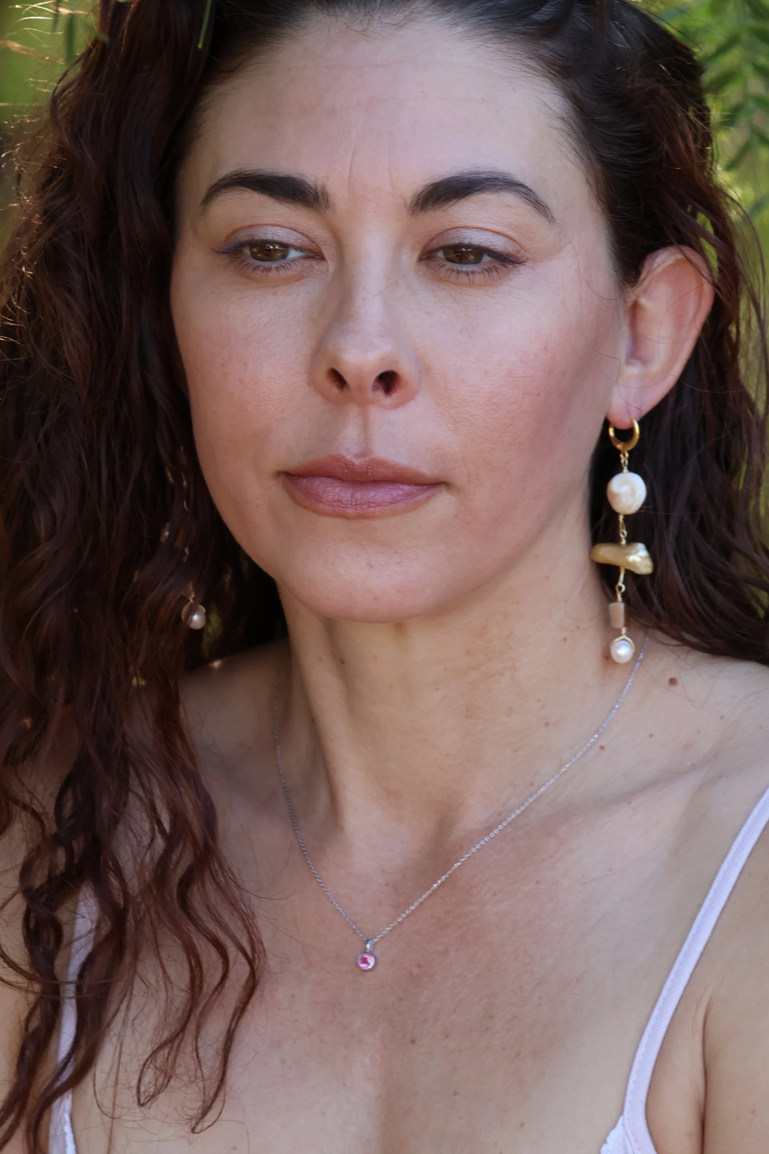 Gold Pearl Dropper Dangles