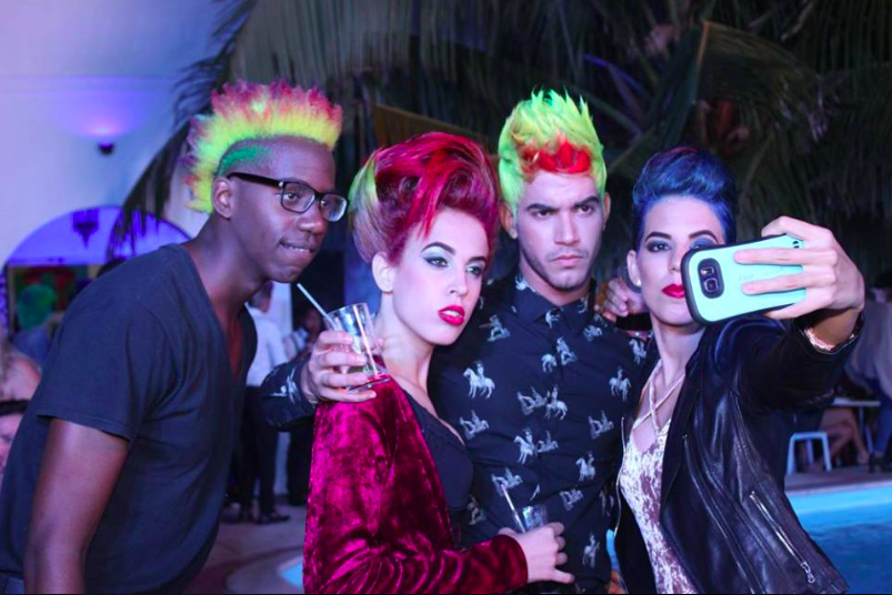 A group of trendsetters at Dorian’s recent fashion show in Havana.