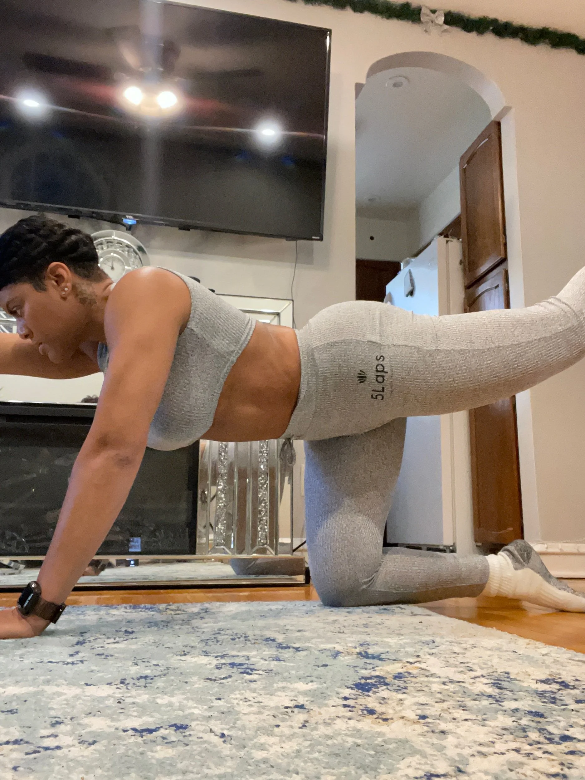 Knitted Crop Top and Leggings Set