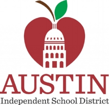 Austin Independent School District logo, serving Austin and nearby areas. Art and Science Communications of Austin client.