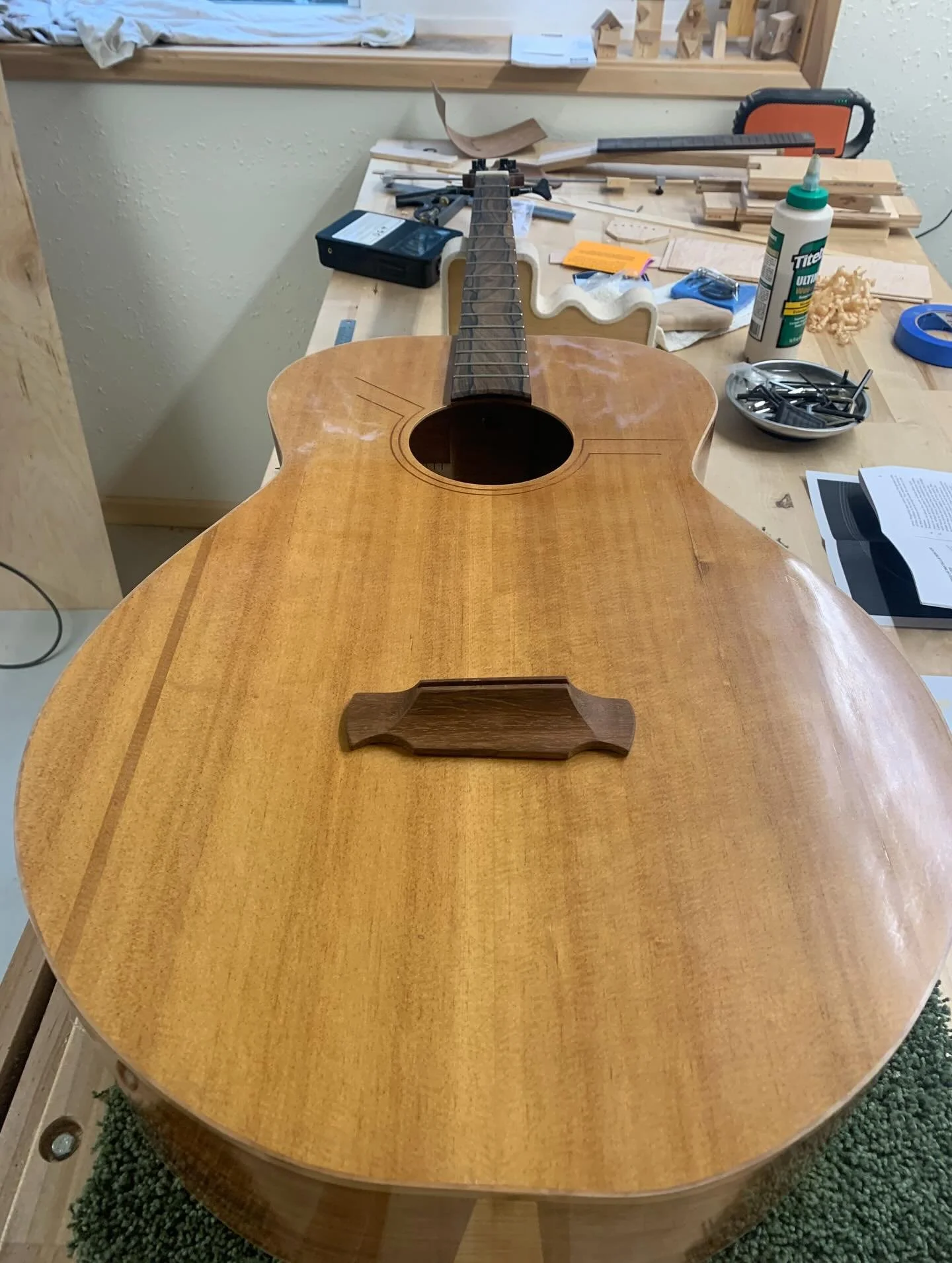 And we&rsquo;re back at it!  This bass (The Big Eddy) has been in process for 4+ years.  I was making it for my very good friend @jbonethe1nonly who tragically passed away in a car accident last spring.  I hadn&rsquo;t touched it since then but decid