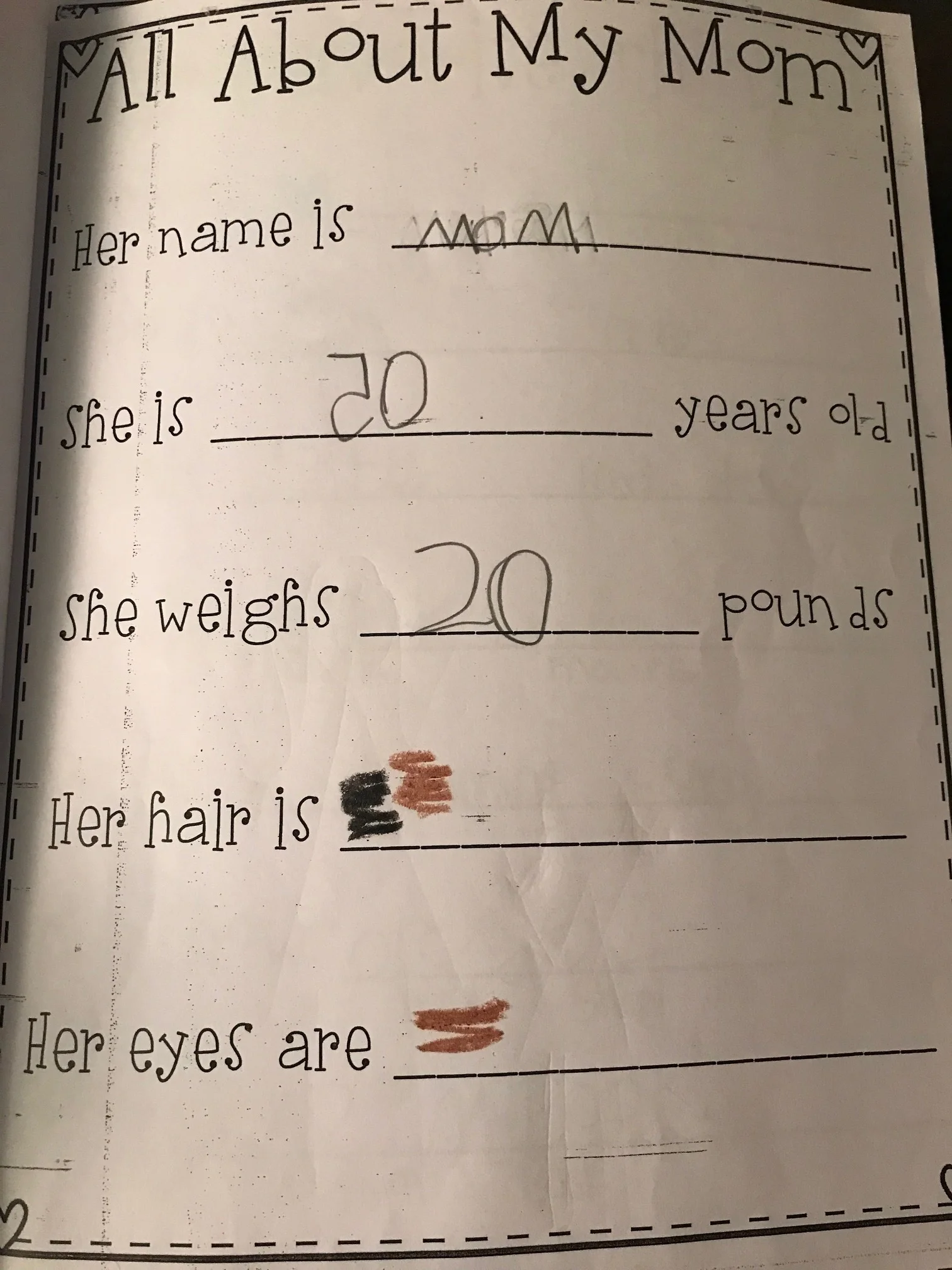 I'm 50? But I weigh 20 lbs. Not sure how I feel about this one.