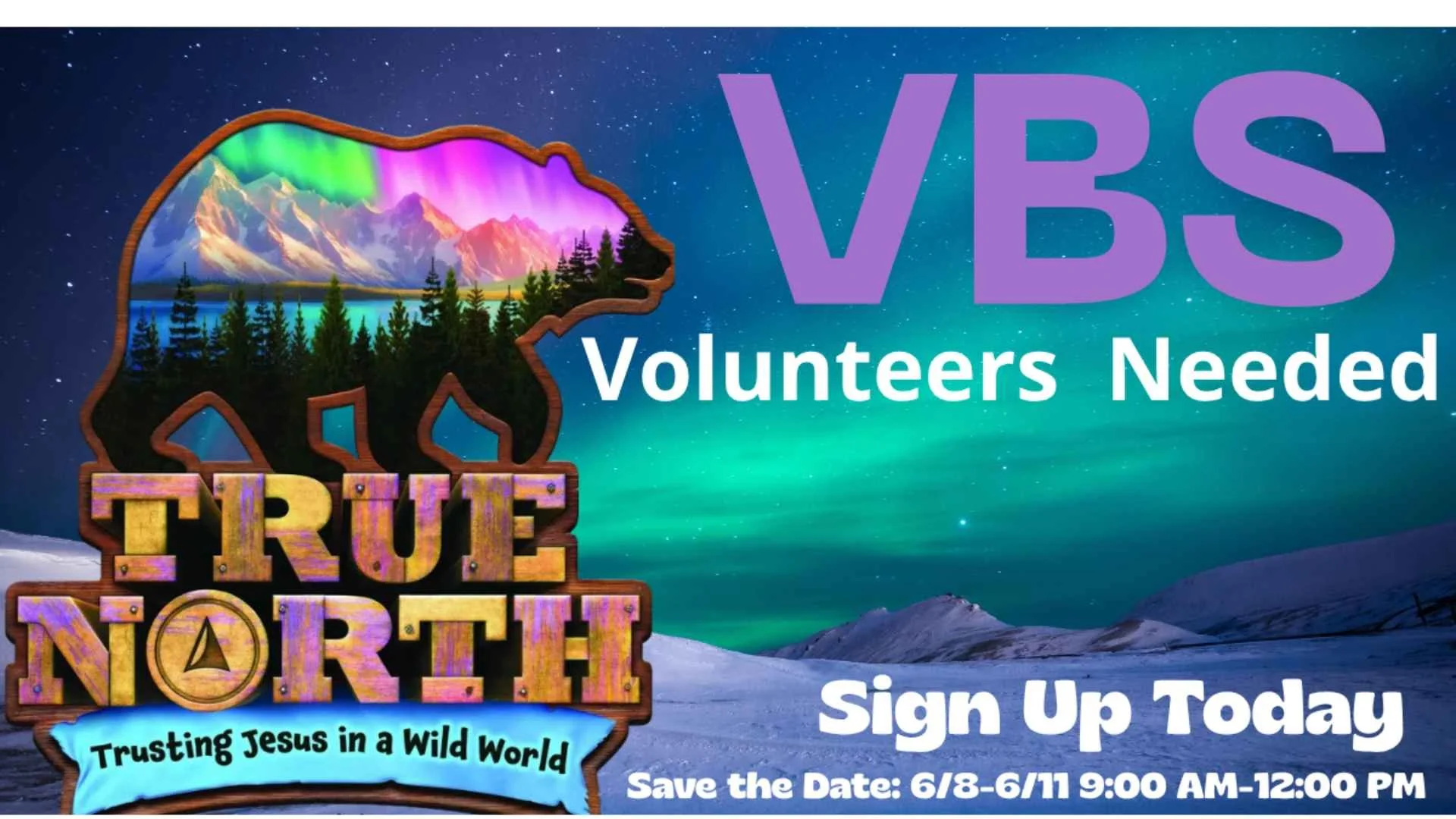 2026 VBS Volunteer Sign Up