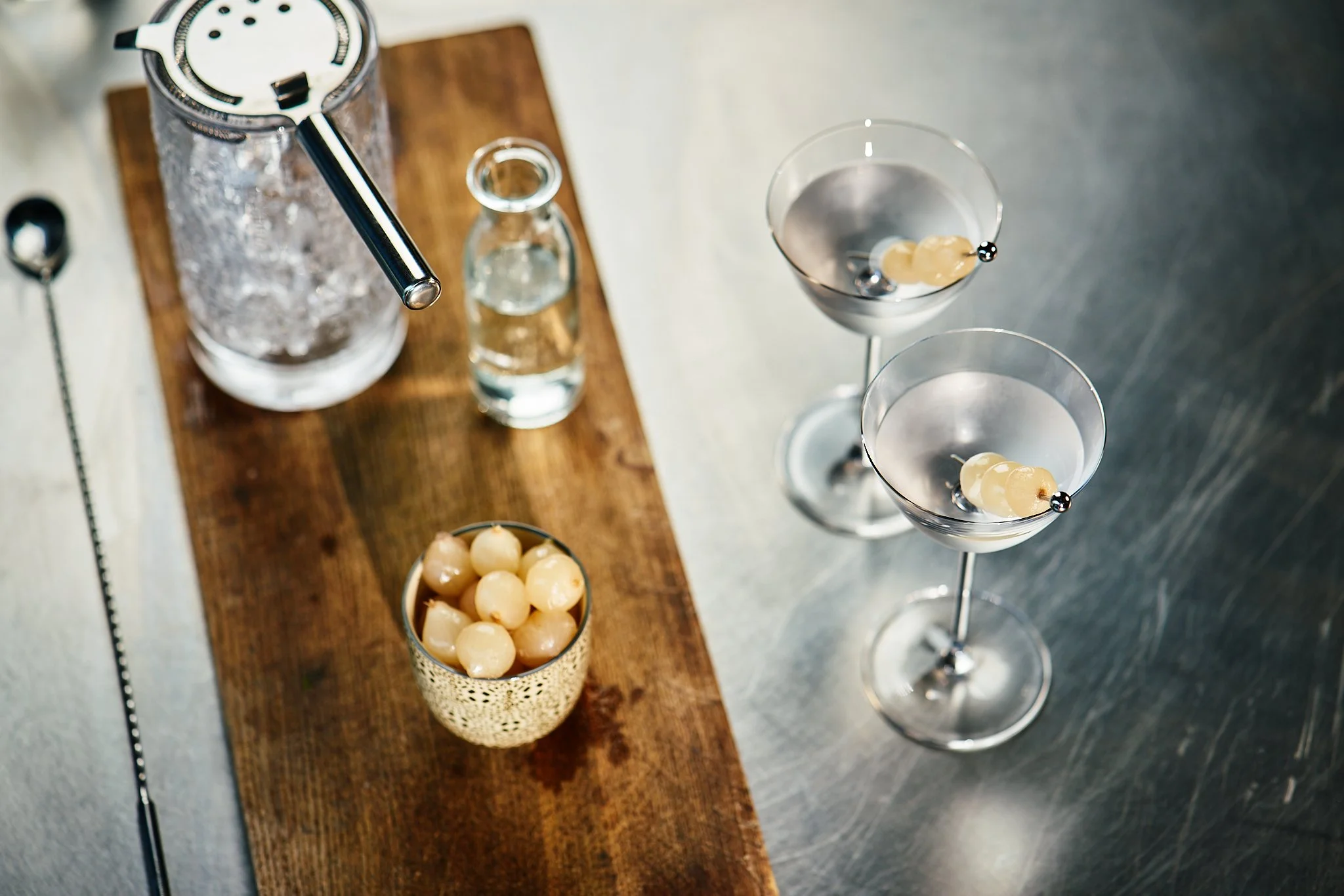 The Botanist Gin Martini. Drinks Photography by Maker